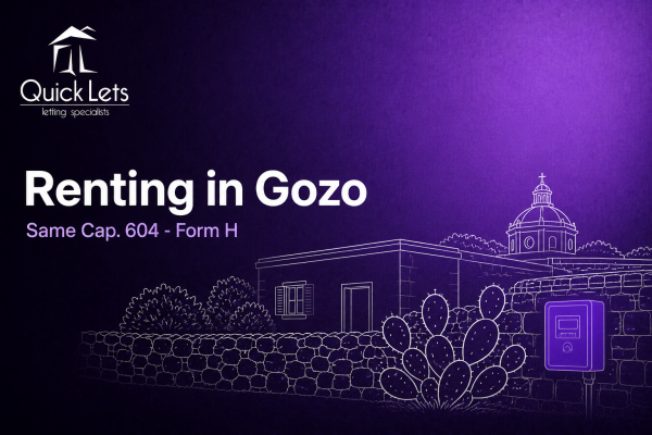 Renting in Gozo in 2026: the same lease law, and the cheaper ARMS tariff